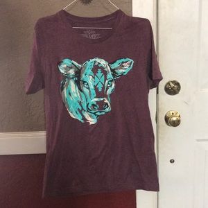 Maroon like new crazy train T shirt